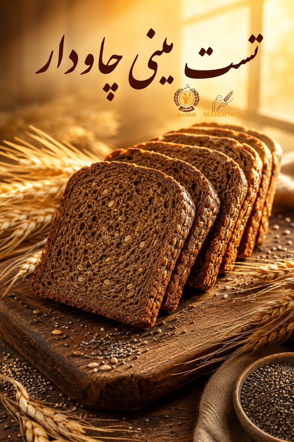 نان تست مینی حاوی چاودار